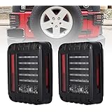 LED Tail Lights EU Version with Rear Signal Reverse Lamp Daytime Running Lights Drl 480Lm (pair) Black