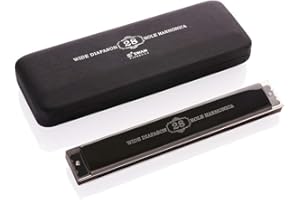 YUEKO Swan - Armónica de juego de 28 agujeros de acero inoxidable C Key304, diseño de fosforos, bronce, más profesional, vale la pena recoger para adultos principiantes y niños