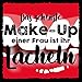 Produktbild how about tee - schönste Mke-Up einer Frau ist ihr Lächeln - stylischer Kühlschrank Magnet mit lustigem Spruch-Motiv - zur Dekoration oder als Geschenk
