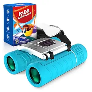 Binoculars for Kids, Compact Kids Binoculars for Boys and Girls Bird Watching, High-Resolution Real Optics 8x22 Kids Telescopes - Best Gifts Toys for 3 4 5 6 7 8 9 10 11 12 Years Old Boys Girls Child