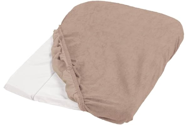 Lot de 2 housses de matelas à langer noisette