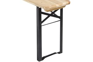 VERDELOOK Gambe di Ricambio per Panca Birreria 2 Pezzi, 43x23x2.5 cm