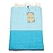 Produktbild ANNA ANIQ Fouta Hamamtuch Sauna-Tuch - 140 x 70cm (ideal auch für Kinder) - 100% Baumwolle aus Tunesien als Strand-Tuch, orientalisches Bade-Tuch, Picknick, Yoga, Schal, Pestemal, Strand-Handtuch (Türkis)