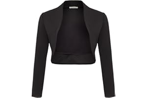 DANAEST Mädchen Bolero Langarm – elegant & weich, Festliche Jacke für besondere Anlässe – Modell 713