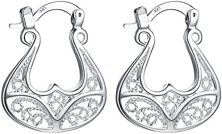 W&EHUAN Pendant Earrings for Women/Fashion / Jewelry Accessories / ear hook /Plated Silver /AE515 , silver