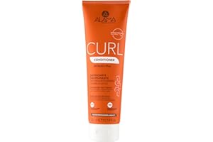 A ALAMA Professional Alama Professional Curl, Conditioner per Capelli Ricci e Mossi Definiti, Corposi ed Elastici, Districante e Disciplinante con Olio di Oliva ed Eritritolo, Anti Crespo, 500 ml