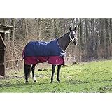 Pferde Outdoordecke Weidedecke TYREX 1200 Denier 150g Füllung, wasserdicht, atmungsaktiv, Kreuzgurte, Schweiflatz, 150 cm