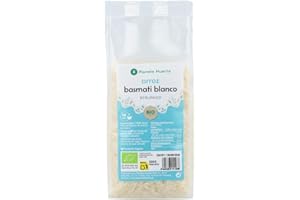 PLANETA HUERTO BONSÁI Planeta Huerto Arroz Basmati Blanco Ecológico 500g - Arroz Premium de Pakistán