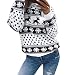 Produktbild Yvelands Damen Weihnachten Weihnachten Blumendruck Langarm Bluse Top Sweatshirt Pullover Bluse T-Shirt Sweatshirt