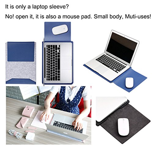 Super moderne Nachahmung Leder u  Filz Laptoptasche Tablette-Kasten-Mausunterlage-Aktenkoffer   Computer-Beutel   Laptop-Kasten   tragen Kasten zum 11