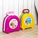 Highdas Portable Travel Children Toilet Infant Traveling Kit Kids Outdoor Vehicle Seat Washroom (Pink