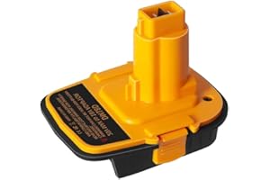 AWOKEE Battery Adapter DM18D with USB,Compatible with Dewalt 18V Tools.Convert for DeWalt 20V & for Milwaukee M18 Lithium Battery to NiCad & NiMh Battery Tools