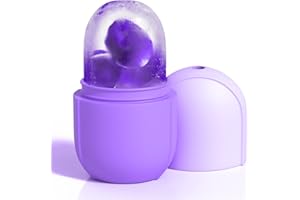 POP MODERN.C Ice Roller, Glace Visage, Ice Face Roller élimine Les Ridules, Rétrécit Les Pores, Réduit Les Poches, éclaircit et Raffermit la Peau, Convient aux Yeux, au Visage et au Cou-Mini (Purple)