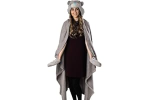 Me To You Bear Hooded Fleece Blanket,Grey