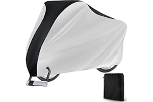 FAVUIT Housse de protection pour vélo imperméable en tissu Oxford 210D - Résistante à la déchirure - Protection solaire - Protection contre la pluie - Pour 2 vélos électriques