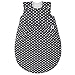 Produktbild Sugarapple Ganzjahres Baby Schlafsack in Grau Punkte weiß 60 cm aus 100% Öko-Tex Baumwolle, 2.5 TOG Sommer und Winter mit Druckknöpfen und Reißverschlus