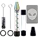 Produktbild King Style Canabia Twisty Glass Blunt - Starter Set - Vaporizer Cannabis Pur Pfeife - Haschisch Pfeife - perfekt für Unterwegs - Kräuter und Tabak Pfeife - Twister Glas Blunt