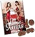 Produktbild Sweet Xmas Adventskalender 2017 - Schokoladen Weihnachtskalender für Erwachsene, 24 Türchen mit Vollmilchschokolade in erotischer Form
