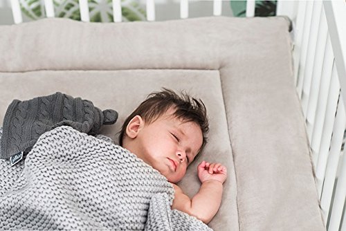 Jollein 516-511-65088 Baby Strickdecke Heavy Knit hellgrau 75×100 cm - 2