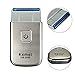 LuckyFine Kemei Men's Pocket USB Rechargeable Electric Foil Shaver Beard Razor Travel