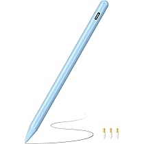 Penna stilo con ricarica rapida compatibile con iPad Pencil, con rilevamento palmo, sensibilità