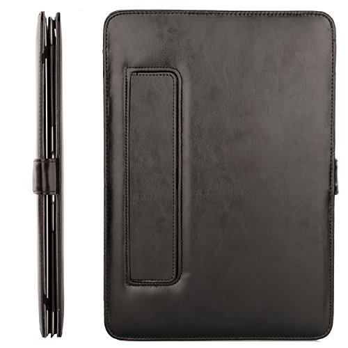 MOSISO Premium Qualität PU Leder Schutzhülle Tasche Hülle Sleeve Aktentasche Case für MacBook Air 13 Zoll (A1369 / A1466), Schwarz - 8
