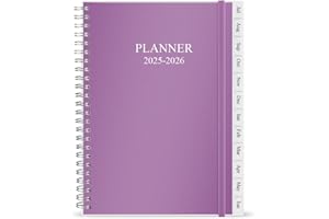 NOKINGO Diary 2025-2026, A5 Weekly/Monthly Planner with Monthly Tabs, 2025-2026 Planner from Jul 2025 to Jun 2026, Twin-Wire Binding,Easy to Organize Your Daily Life,14.8×21cm, Planners 2025-2026 Week to View
