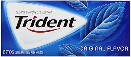 Trident Original Sugarfree Chewing Gum 1 x 18 Stick Pack
