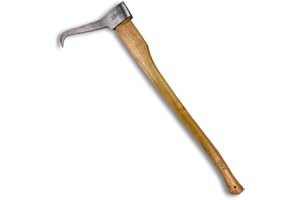 Xforst X-P118 Sappie Sapie Piccozza Zappino – 80 cm con Manico in Hickory e Testa 1,1 kg in Acciaio al Carbonio Forgiato – Strumento Forestale per Tronchi e Legna con Custodia Protettiva