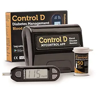 Control D Glucometer with 50 Strips
