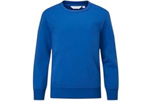 Trutex Plain Sweatshirt School Jumper Crewneck Unisex Boys & Girls Kids School Uniform Size from Age 2-3 Years Childrens to XXL Adult Mens and Womens