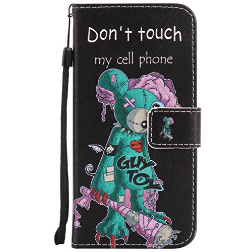 Feeltech Samsung Galaxy S7 Edge Hülle PU-Leder und Brieftasche Bunte Muster Fall mit Magnetverschluss, Hybrid-Kickstand mit Stand-Funktion, schlagen Sie schützende weiche TPU Stoßstangenabdeckung und Kreditkartenhalter für Samsung Galaxy S7 Edge Handgelenk Bügel-Buch-Art-Geldbeutel-Tasche mit 2 In 1 Berühren Sie Stift – Grüne Maus - 2