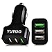 Produktbild TUTUO QC-115 [Qualcomm schnelle Gebühr 3.0] 32W Autoaufladeeinheit mit 3 USB-Häfen Intelligenter IC Energienadapter für Samsung iPhone Android Handys, Tabletten, etc. (Eingang 12-24V)