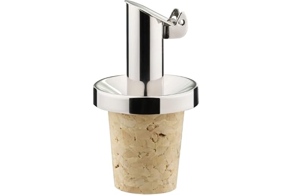 Westmark Becs Verseurs à Huile/ Vinaigre pour Bouteilles, avec Clapet, Métal/inox, Bouchon en liège, Inox Öl-Spezial, 47802180