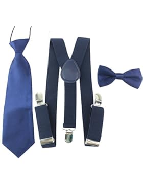 HABI unisex mehrfarbig elastisch Hosenträger Y-Form Länge für Kinder Mädchen und Jungen mit den starken Clips...