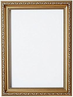 Gold – 20" x 16" Ready to hang Ornate Shabby Chic Picture/Photo/Poster frame with High Clarity Styrene Shatterproof Perspex Sheet & MDF backing board
