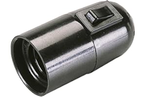 Poly Pool PP0495X Douille E27 avec Interrupteur Noir