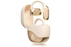 ‎KAILISI Ai Translating Ear Buds, 2025 Neu Kabellose Übersetzungs-Kopfhörer mit Echtzeit ÜBersetzung, Ai Headphones Language Translation Kabellose Open Ear Kopfhörer (Beige)