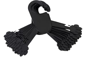 Soccik Pet Dog Clothes Hangers Coat Hangers Plastic Dog Clothes Hangers Dogs Clothes Hangers Plastic Pet Clothes Hanger Pet Care Tools Plastic with Smooth Edges Great for your beloved Pet Black
