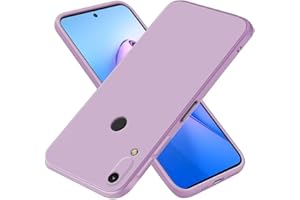 EASSGU Funda para Huawei Y6 2019 / Y6 Pro 2019 / Honor 8A / Y6S 2019 (6.09" Inches), Carcasa de Silicona Suave de TPU - Hierba púrpura