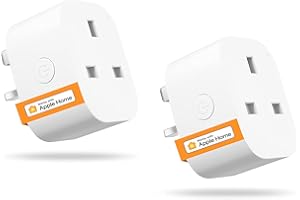 Smart Plug Works with Alexa, Apple HomeKit Siri, Google Home - Refoss Wifi Plug Alexa Smart Sockets Support App Remote Control, Voice Control, Timer, Offline Control, 13A, No Hub Required - 2 Pack