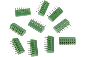 XGAGHB JOYKK 10 Stücke 8Pin Schraube Leiterplattenmontierte Anschlussblöcke Connector 2.54mm Pitch - Green
