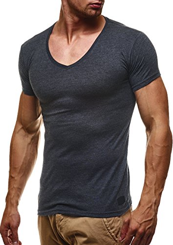 Leif Nelson Men's Distressed Rip Detail T-Shirt - Stylish Casual Tee With Edge