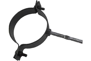 La zappa Abrazadera de tubo ajustable para chimenea con soporte de pared para estufa de pellets (Ø8 cm)