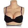 SALANE Silicone Breastplate for Crossdressers Drag Queens Round Collar Fake Breasts Transgender C/D/E/G Cup Breast Forms
