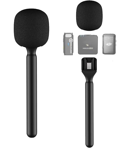 LURROSE microfoon vlag station draagbare ABS spuitgegoten vierkante kubus Interview Mic Box logo (wit LURROSE microfoon vlag station draagbare ABS spuitgegoten vierkante kubus Interview Mic Box logo (wit
