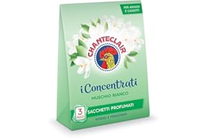 Chanteclair - Los concentrados, bolsas perfumadas, almizcle blanco, para armarios, cajones y maletas, perfume intenso y persistente
