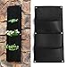 Produktbild aissimio Filz Vertical Garden Pflanzgefäße Aufhängen Garten Wand Pflanze Pflanze Taschen Blumentöpfe für Kräuter, Erdbeeren, Blumen 4 Taschen 26,5 * 65 cm schwarz