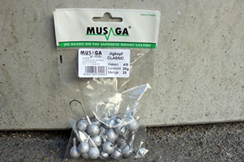 Musaga Jig Hook Classic 4 | – G 3G 5G 7G – 8.5g, 10g, 12g – Jig * Jig Head * Jighead * Jigs Lead Head Single Hooks, 2 Gramm