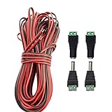 cable 24v dc Uso: Se utiliza como cable de extensión para conectar SMD 5050 3528 2835 5630 LED strip light LED, cámara IP inalámbrica CCTV, monitor de automóvil, automóvil, barco, audio, cables de altavoz y más.